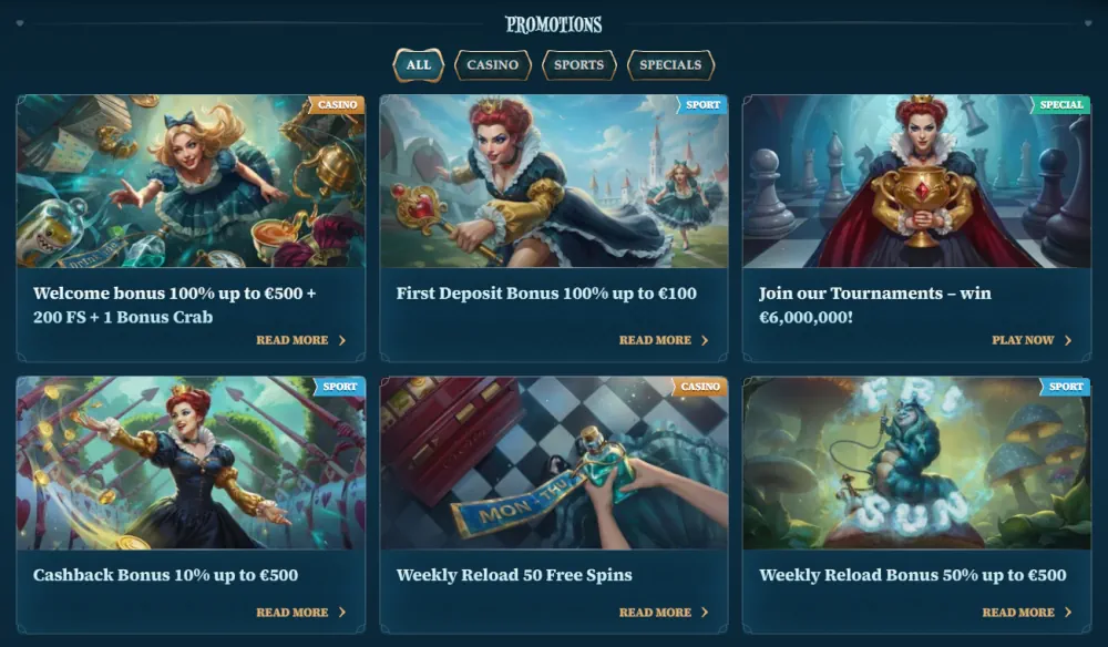 Zestaw gamifikacji BetAlice z kołem fortuny i turniejami lojalnościowymi.